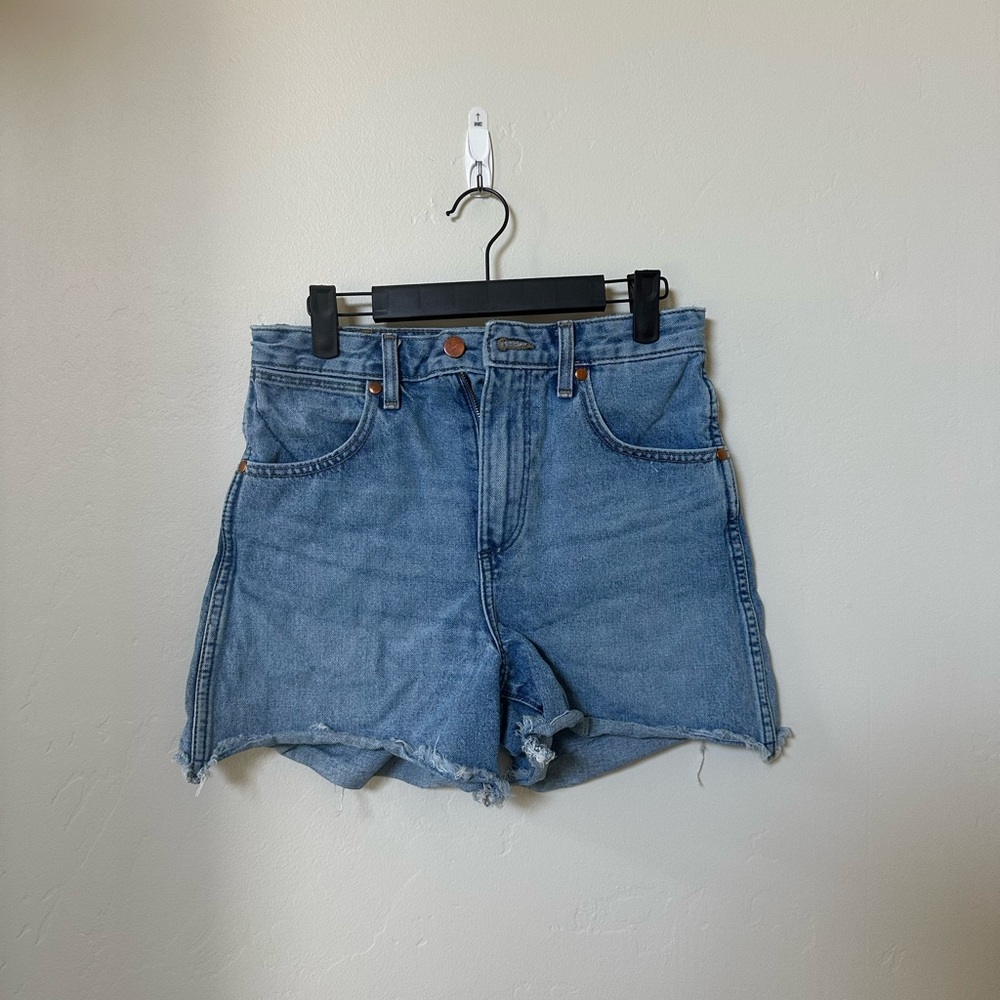 Wrangler Blue Jean Shorts High-Waisted Donna